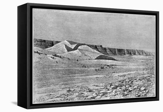 Cliffs of the Igharghar, Taken from the North of Temassinin, C1890-Armand Kohl-Framed Premier Image Canvas