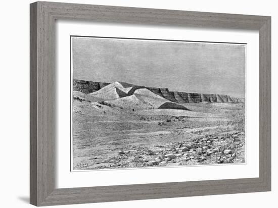 Cliffs of the Igharghar, Taken from the North of Temassinin, C1890-Armand Kohl-Framed Giclee Print