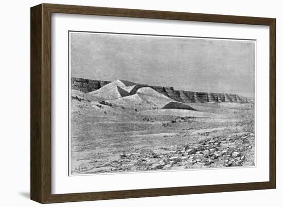 Cliffs of the Igharghar, Taken from the North of Temassinin, C1890-Armand Kohl-Framed Giclee Print