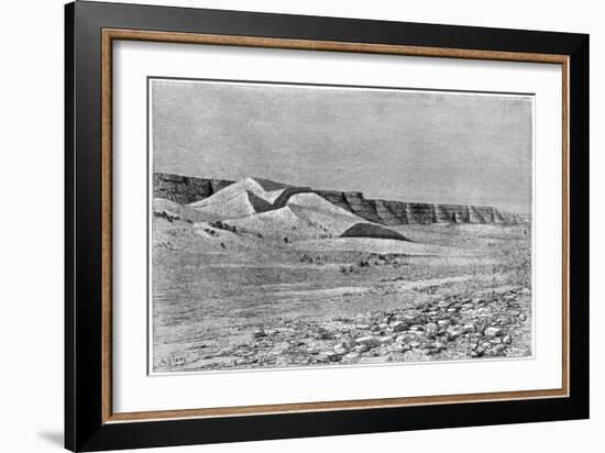 Cliffs of the Igharghar, Taken from the North of Temassinin, C1890-Armand Kohl-Framed Giclee Print