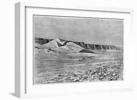 Cliffs of the Igharghar, Taken from the North of Temassinin, C1890-Armand Kohl-Framed Giclee Print