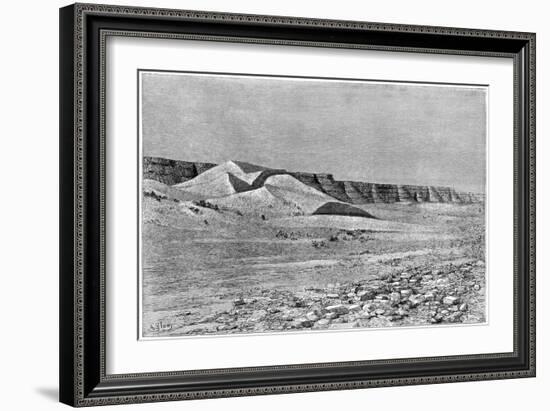 Cliffs of the Igharghar, Taken from the North of Temassinin, C1890-Armand Kohl-Framed Giclee Print