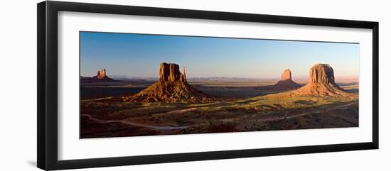 Cliffs on a Landscape, Monument Valley, Monument Valley Tribal Park, Utah, USA-null-Framed Photographic Print