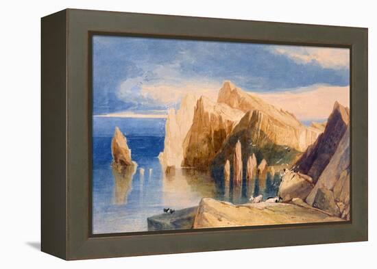 Cliffs on the North East Side of Point Lorenzo, Madeira-John Sell Cotman-Framed Premier Image Canvas