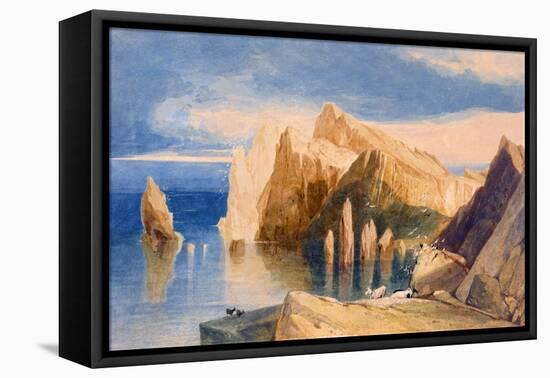 Cliffs on the North East Side of Point Lorenzo, Madeira-John Sell Cotman-Framed Premier Image Canvas