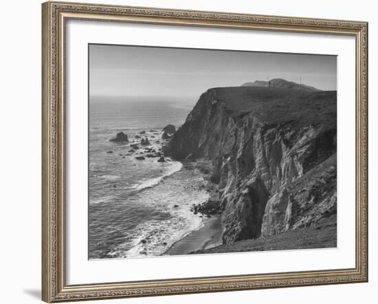Cliffs Overlooking Drake's Bay-Nat Farbman-Framed Premium Photographic Print