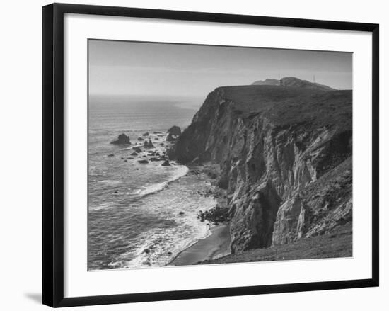 Cliffs Overlooking Drake's Bay-Nat Farbman-Framed Premium Photographic Print