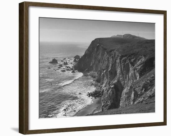 Cliffs Overlooking Drake's Bay-Nat Farbman-Framed Premium Photographic Print