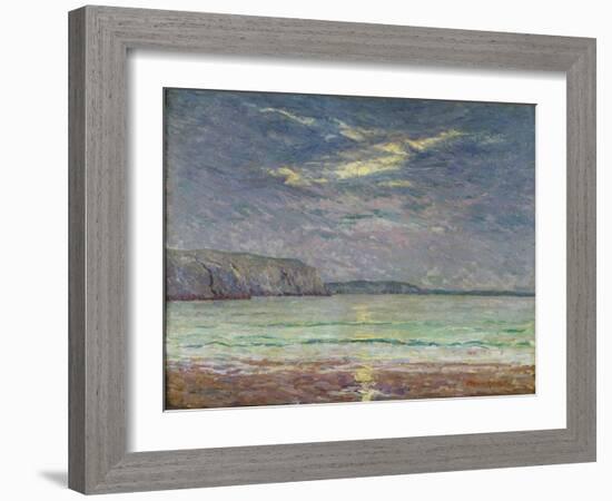 Cliffs with Setting Sun-Maxime Emile Louis Maufra-Framed Giclee Print