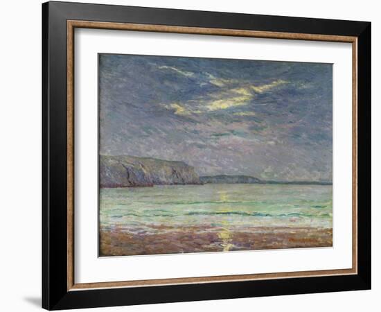 Cliffs with Setting Sun-Maxime Emile Louis Maufra-Framed Giclee Print