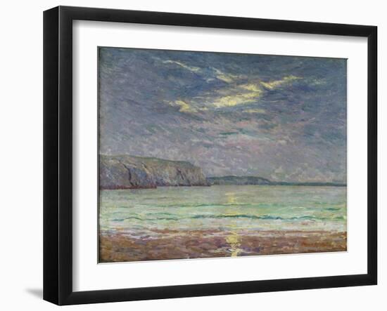 Cliffs with Setting Sun-Maxime Emile Louis Maufra-Framed Giclee Print