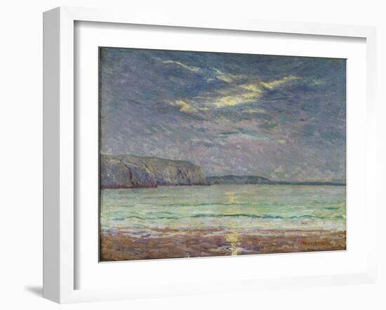 Cliffs with Setting Sun-Maxime Emile Louis Maufra-Framed Giclee Print