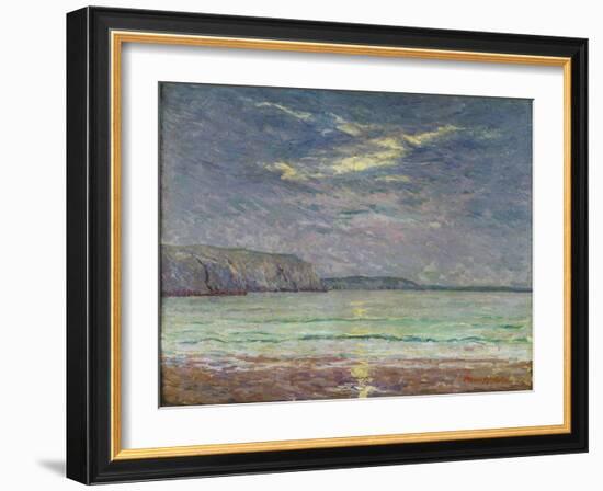 Cliffs with Setting Sun-Maxime Emile Louis Maufra-Framed Giclee Print