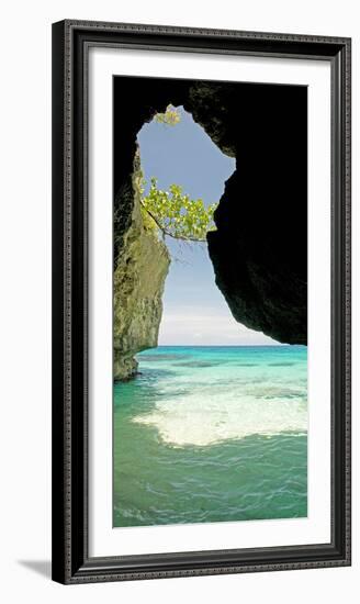 Cliffside Cave at Xtabi Hotel, Negril, Westmoreland, Jamaica-null-Framed Photographic Print