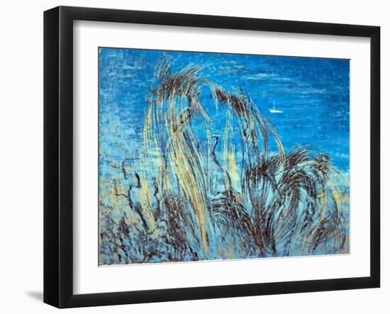 Clifftop, Studland, Dorset, c.1988-Isabel Alexander-Framed Giclee Print