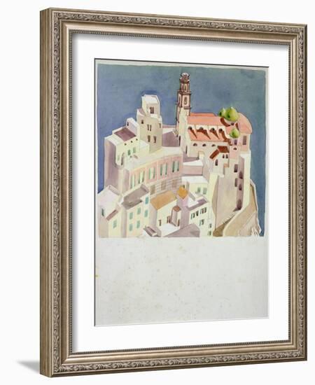 Clifftop Town, C.1930-John Armstrong-Framed Giclee Print