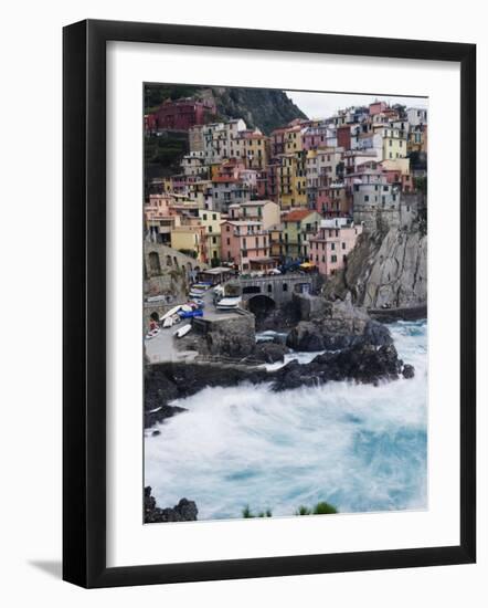 Clifftop Village of Manarola, Cinque Terre, UNESCO World Heritage Site, Liguria, Italy, Europe-Christian Kober-Framed Photographic Print