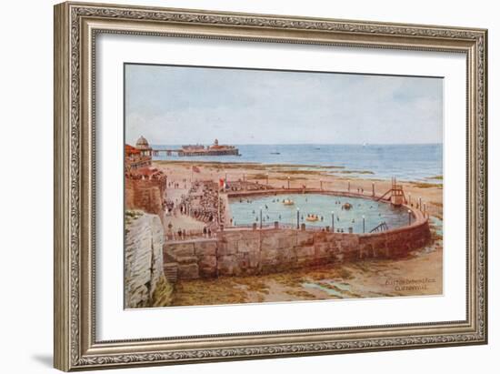 Clifton Bathing Pool, Cliftonville-Alfred Robert Quinton-Framed Giclee Print