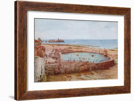 Clifton Bathing Pool, Cliftonville-Alfred Robert Quinton-Framed Giclee Print