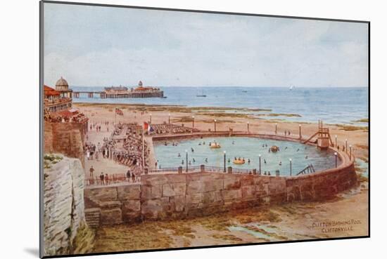 Clifton Bathing Pool, Cliftonville-Alfred Robert Quinton-Mounted Giclee Print