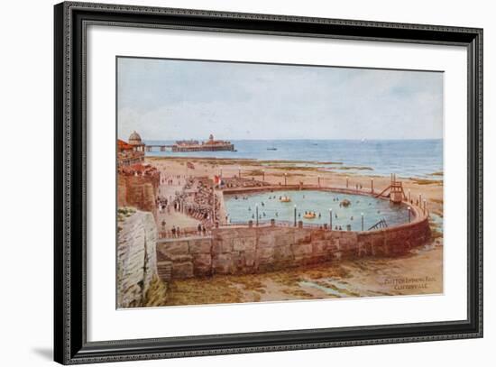 Clifton Bathing Pool, Cliftonville-Alfred Robert Quinton-Framed Giclee Print