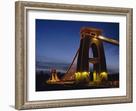 Clifton Suspension Bridge, Bristol, Avon, England, UK, Europe-Charles Bowman-Framed Photographic Print
