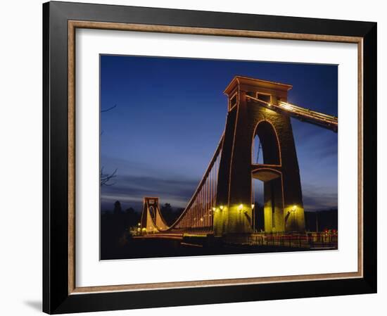 Clifton Suspension Bridge, Bristol, Avon, England, UK, Europe-Charles Bowman-Framed Photographic Print