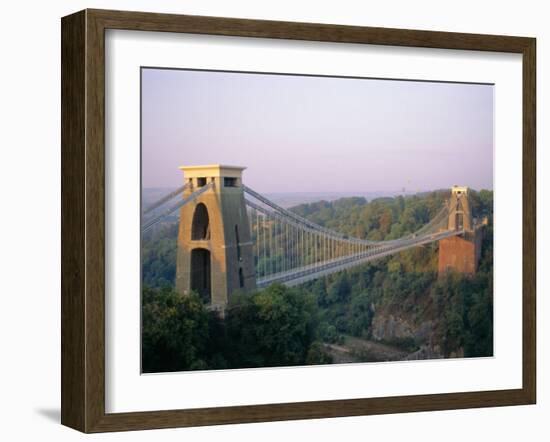 Clifton Suspension Bridge, Built by Brunel, Bristol, Avon, England, United Kingdom (U.K.), Europe-Rob Cousins-Framed Photographic Print