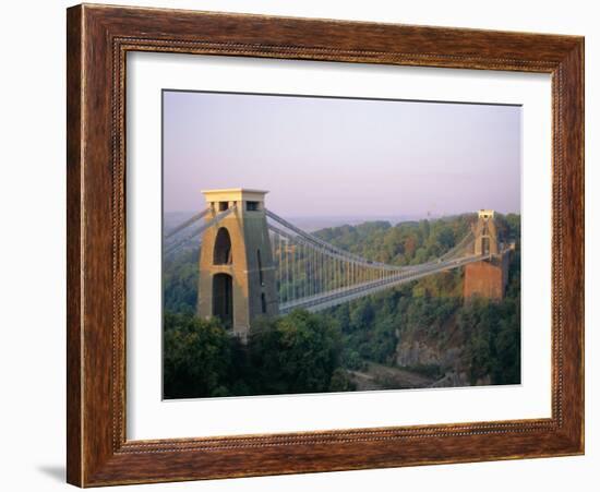 Clifton Suspension Bridge, Built by Brunel, Bristol, Avon, England, United Kingdom (U.K.), Europe-Rob Cousins-Framed Photographic Print