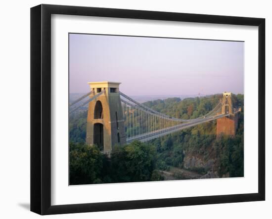 Clifton Suspension Bridge, Built by Brunel, Bristol, Avon, England, United Kingdom (U.K.), Europe-Rob Cousins-Framed Photographic Print