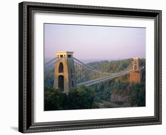 Clifton Suspension Bridge, Built by Brunel, Bristol, Avon, England, United Kingdom (U.K.), Europe-Rob Cousins-Framed Photographic Print