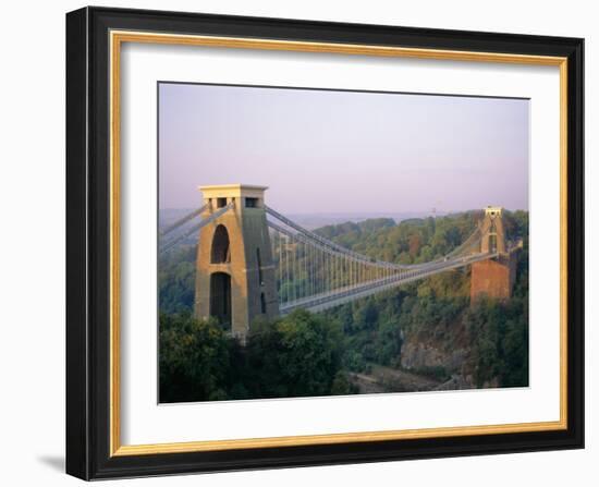 Clifton Suspension Bridge, Built by Brunel, Bristol, Avon, England, United Kingdom (U.K.), Europe-Rob Cousins-Framed Photographic Print