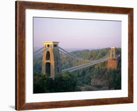 Clifton Suspension Bridge, Built by Brunel, Bristol, Avon, England, United Kingdom (U.K.), Europe-Rob Cousins-Framed Photographic Print