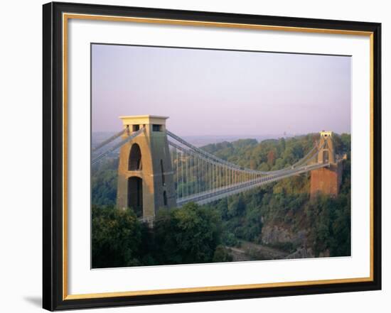 Clifton Suspension Bridge, Built by Brunel, Bristol, Avon, England, United Kingdom (U.K.), Europe-Rob Cousins-Framed Photographic Print