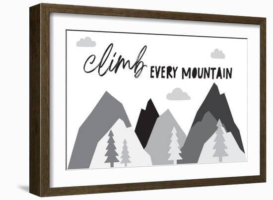 Climb Every Mountain-Jennifer McCully-Framed Art Print