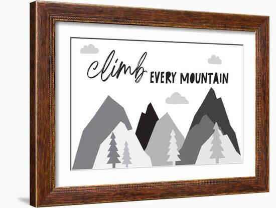 Climb Every Mountain-Jennifer McCully-Framed Art Print