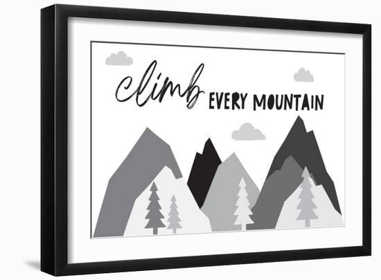 Climb Every Mountain-Jennifer McCully-Framed Art Print