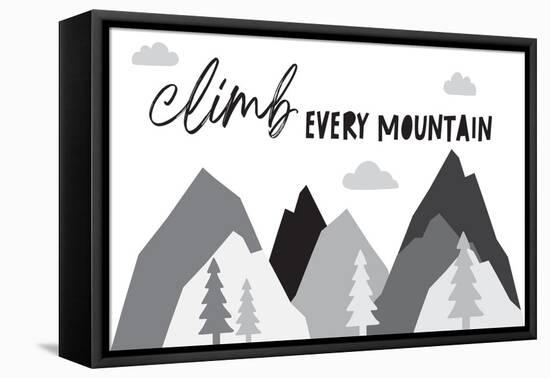 Climb Every Mountain-Jennifer McCully-Framed Stretched Canvas