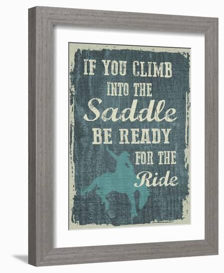 Climb in the Saddle-Erin Clark-Framed Giclee Print