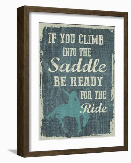 Climb in the Saddle-Erin Clark-Framed Giclee Print