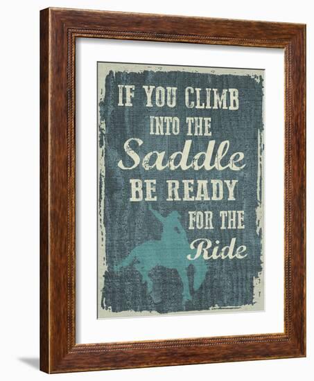 Climb in the Saddle-Erin Clark-Framed Giclee Print