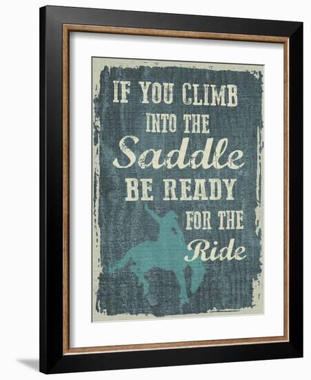 Climb in the Saddle-Erin Clark-Framed Giclee Print