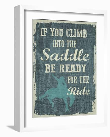 Climb in the Saddle-Erin Clark-Framed Giclee Print