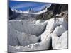 Climber, Mer De Glace Glacier, Mont Blanc Range, Chamonix, French Alps, France-Christian Kober-Mounted Photographic Print