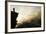 Climber on Kala Pattar Peak (5545M) with Buddhist Prayer Flags at Sunset, Nepal, Himalaya-Enrique Lopez-Tapia-Framed Photographic Print