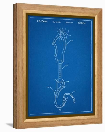 Climber's Caribiner Patent-null-Framed Stretched Canvas