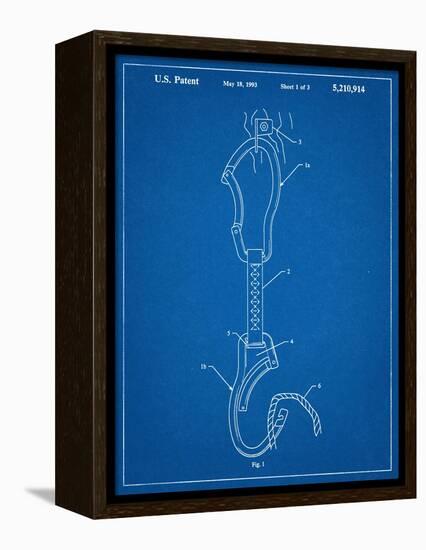 Climber's Caribiner Patent-null-Framed Stretched Canvas