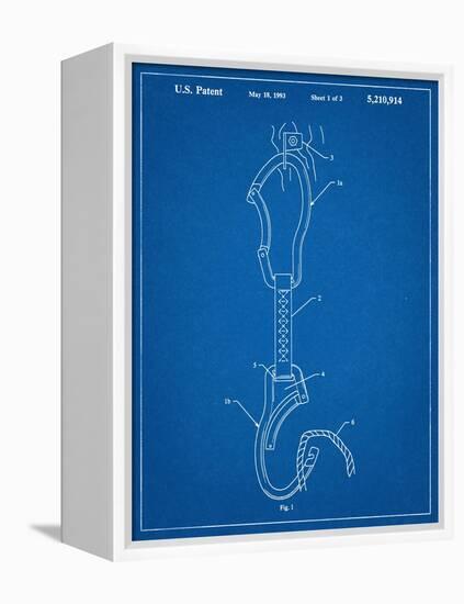 Climber's Caribiner Patent-null-Framed Stretched Canvas