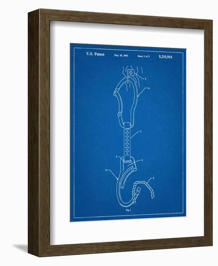 Climber's Caribiner Patent-null-Framed Art Print