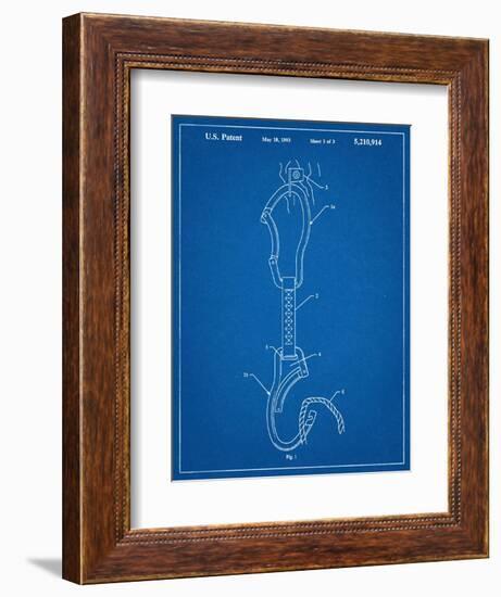 Climber's Caribiner Patent-null-Framed Art Print